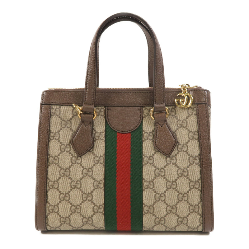 GUCCI 塗層帆布Ophidia Small Tote手挽肩背兩用袋-1