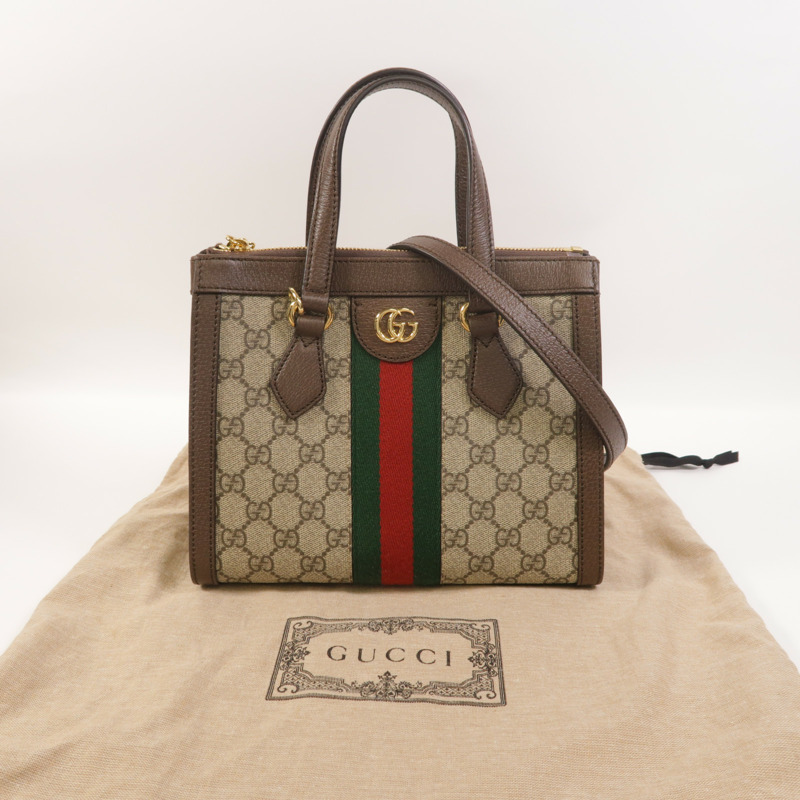 GUCCI 塗層帆布Ophidia Small Tote手挽肩背兩用袋-8