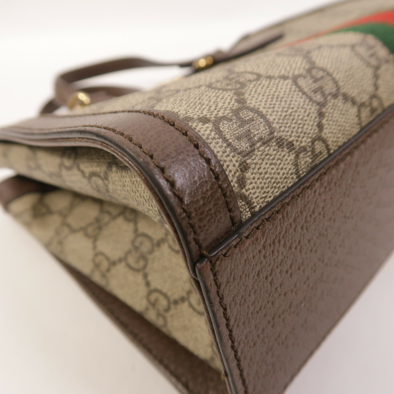 GUCCI 塗層帆布Ophidia Small Tote手挽肩背兩用袋-10