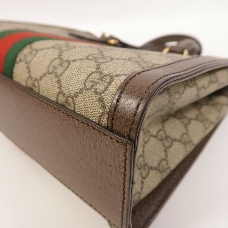 GUCCI 塗層帆布Ophidia Small Tote手挽肩背兩用袋-11