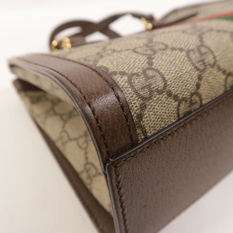 GUCCI 塗層帆布Ophidia Small Tote手挽肩背兩用袋-12