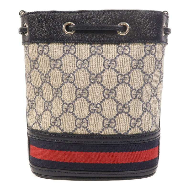 GUCCI 塗層帆布Ophidia GG Mini Bucket肩背袋-1