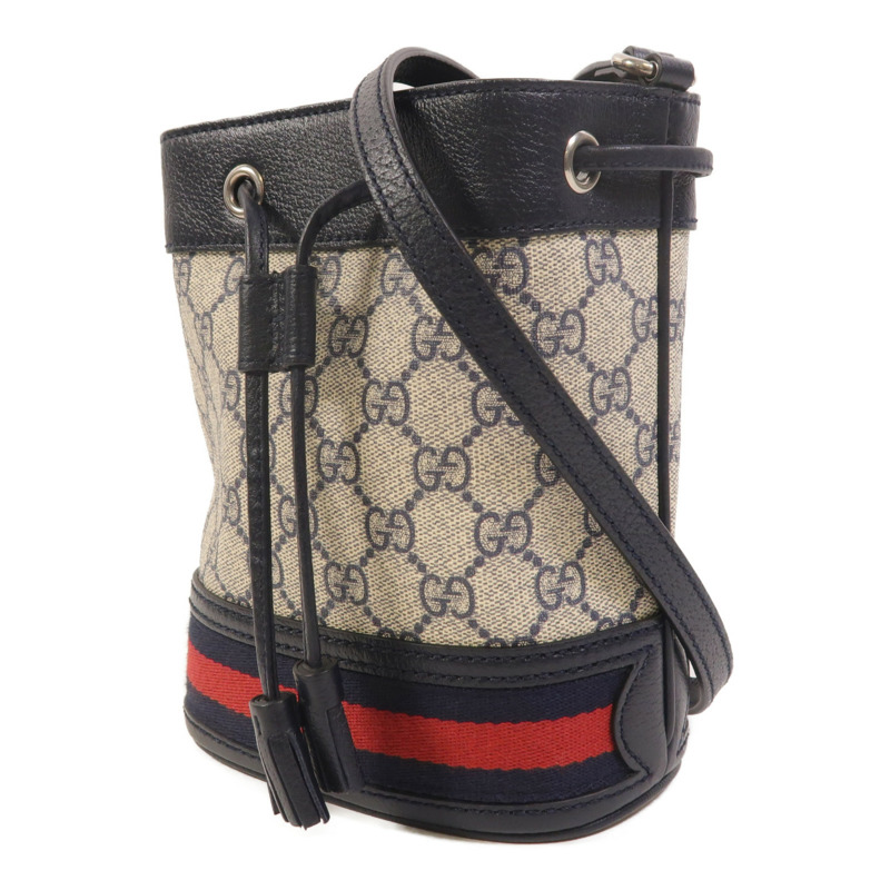 GUCCI 塗層帆布Ophidia GG Mini Bucket肩背袋-2