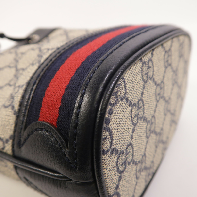 GUCCI 塗層帆布Ophidia GG Mini Bucket肩背袋-10