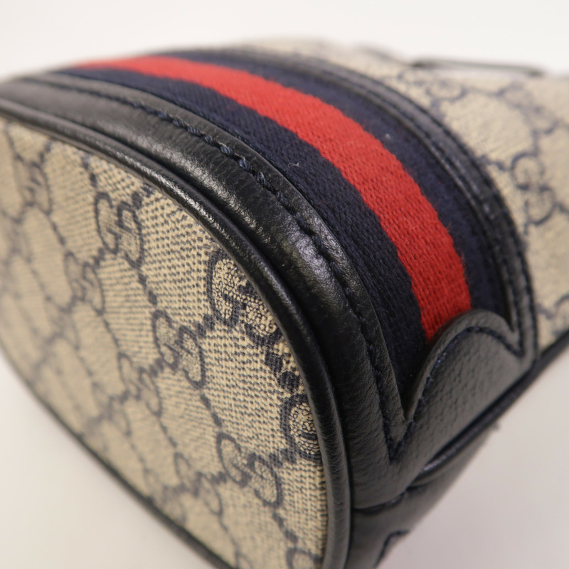 GUCCI 塗層帆布Ophidia GG Mini Bucket肩背袋-11
