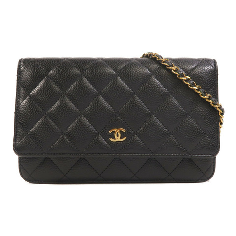 CHANEL 牛皮皮革WOC Wallet On Chain鏈帶肩背袋