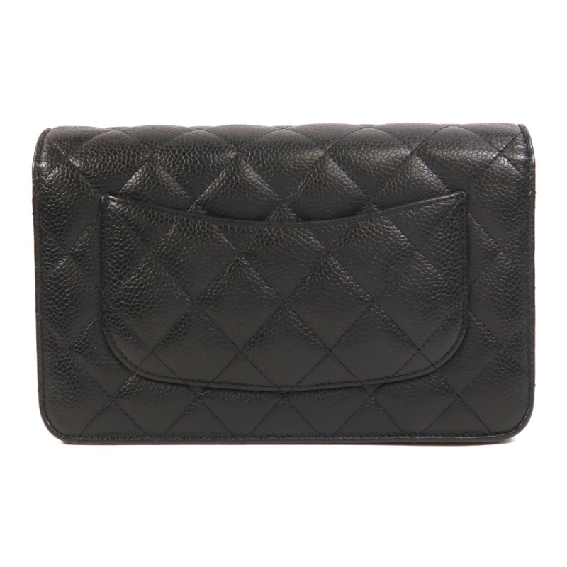 CHANEL 牛皮皮革WOC Wallet On Chain鏈帶肩背袋-1