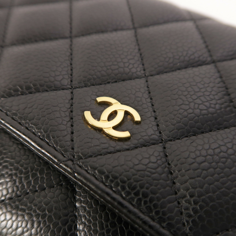CHANEL 牛皮皮革WOC Wallet On Chain鏈帶肩背袋-10