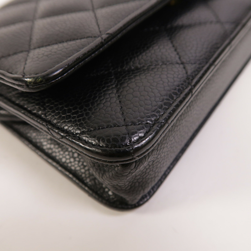 CHANEL 牛皮皮革WOC Wallet On Chain鏈帶肩背袋-12