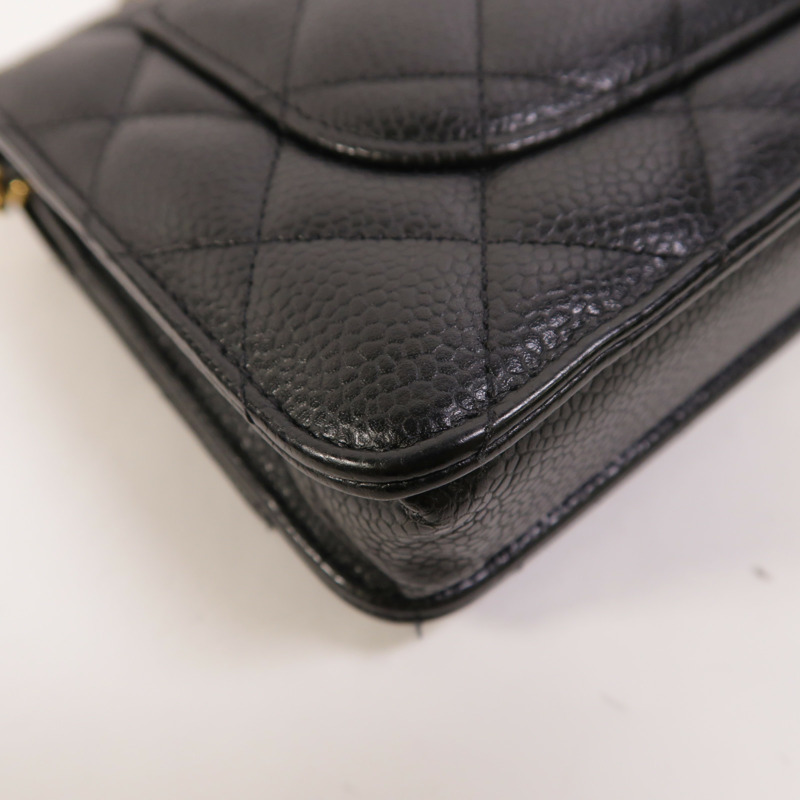CHANEL 牛皮皮革WOC Wallet On Chain鏈帶肩背袋-14