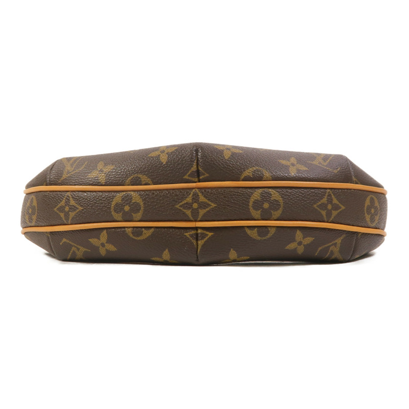 LOUIS VUITTON Monogram Pochette Croissant金扣肩背袋棕色-3