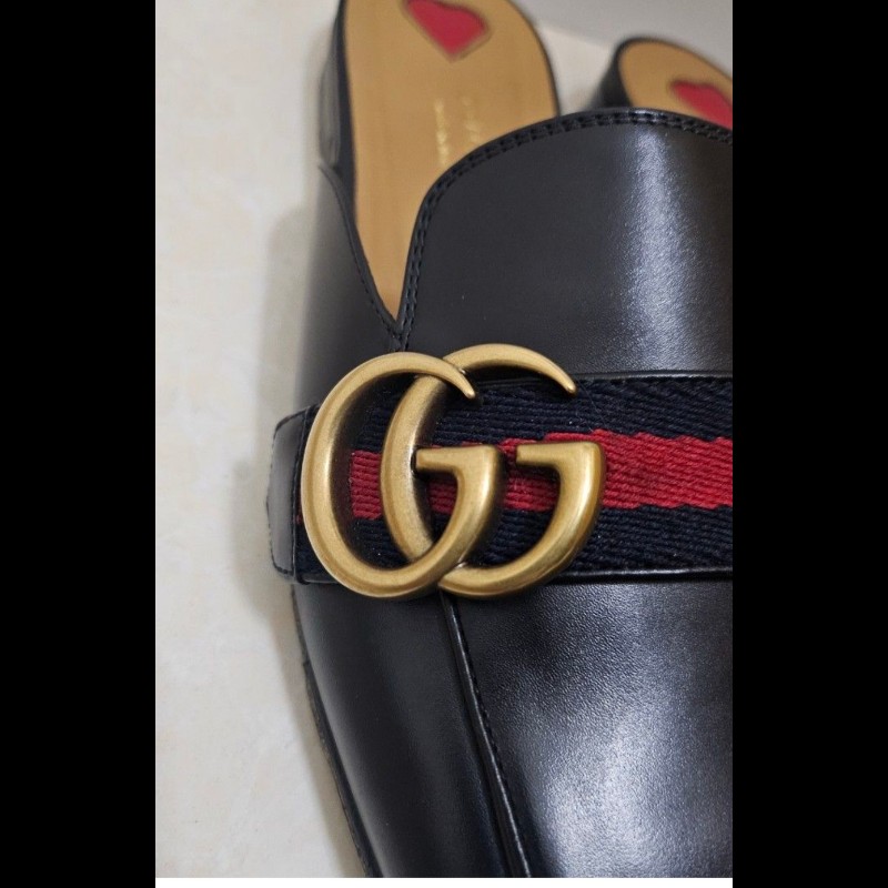 Gucci 經典gucci logo穆勒半拖鞋 36-37碼-2