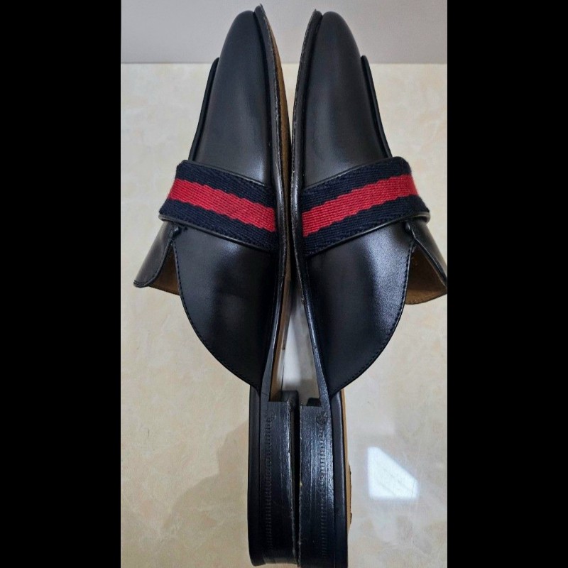 Gucci 經典gucci logo穆勒半拖鞋 36-37碼-7