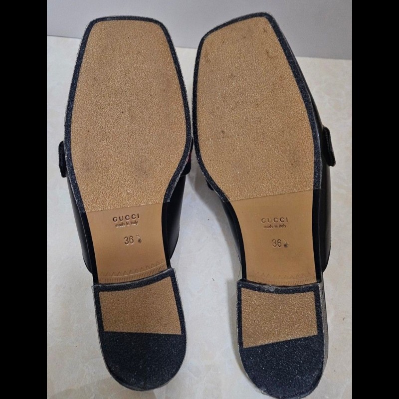 Gucci 經典gucci logo穆勒半拖鞋 36-37碼-14