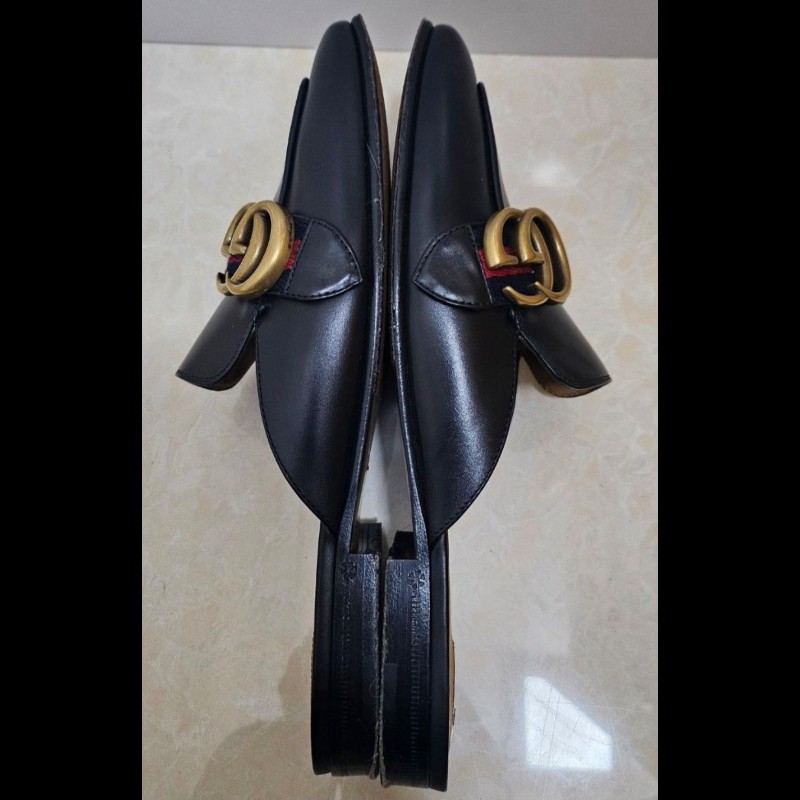 Gucci 經典gucci logo穆勒半拖鞋 36-37碼-15