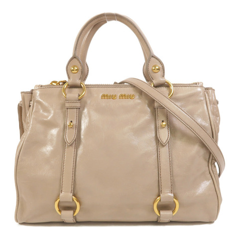 Miu Miu 牛皮皮革2 Way Shoulder手挽肩背兩用袋