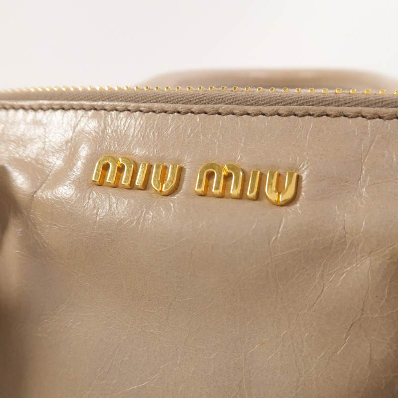 Miu Miu 牛皮皮革2 Way Shoulder手挽肩背兩用袋-10