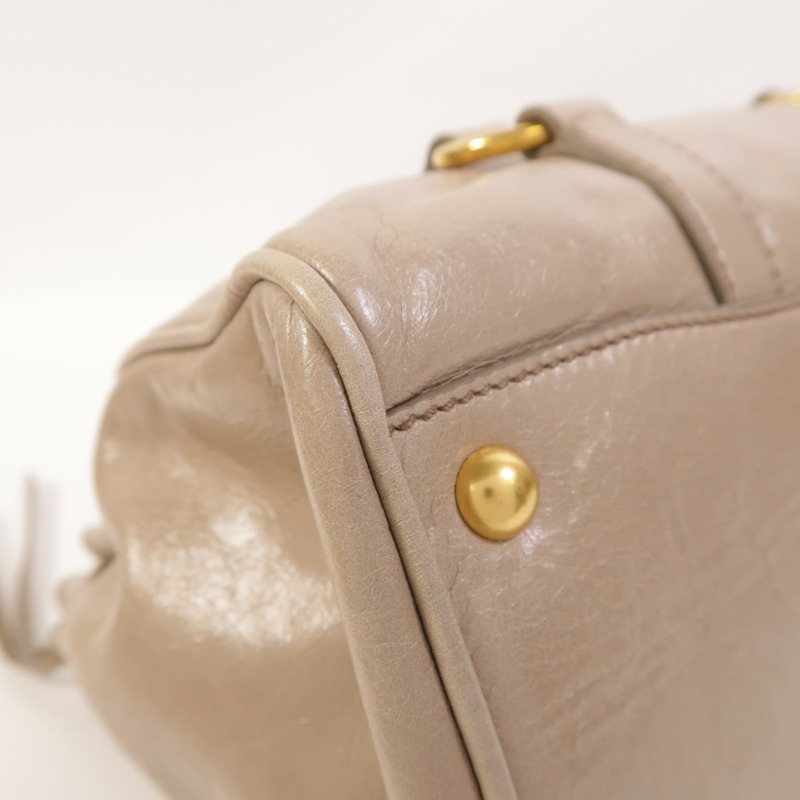 Miu Miu 牛皮皮革2 Way Shoulder手挽肩背兩用袋-12