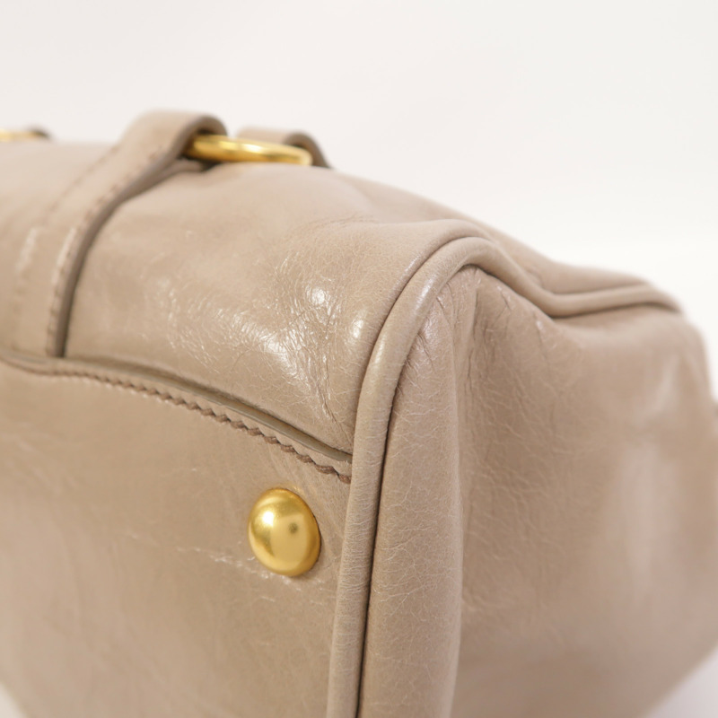 Miu Miu 牛皮皮革2 Way Shoulder手挽肩背兩用袋-13