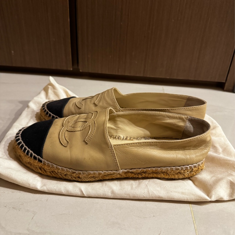 Chanel 膚色漁夫鞋-1