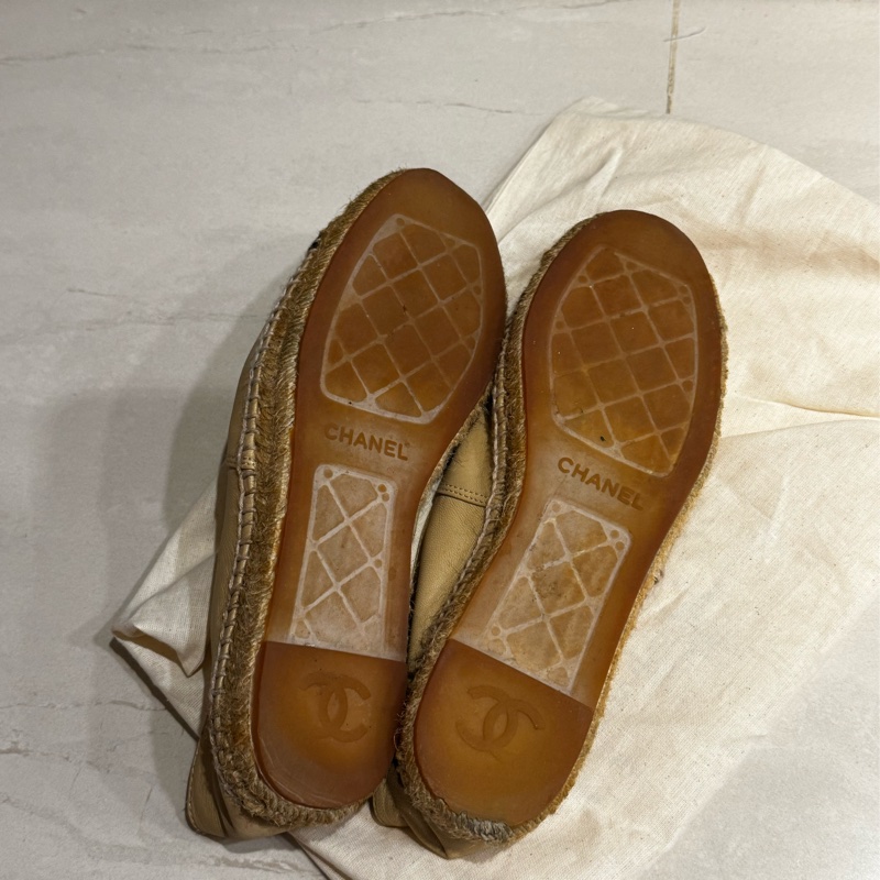 Chanel 膚色漁夫鞋-7