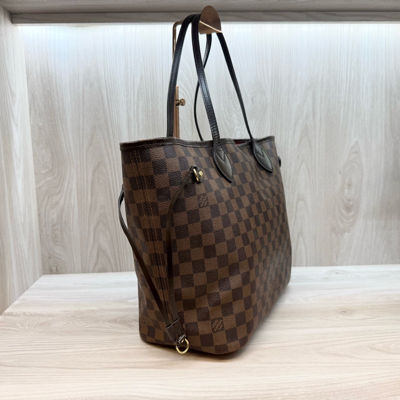 LV🤎棋盤格Neverfull MM托特包-3