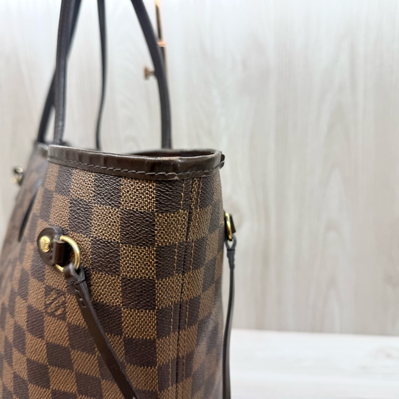 LV🤎棋盤格Neverfull MM托特包-6