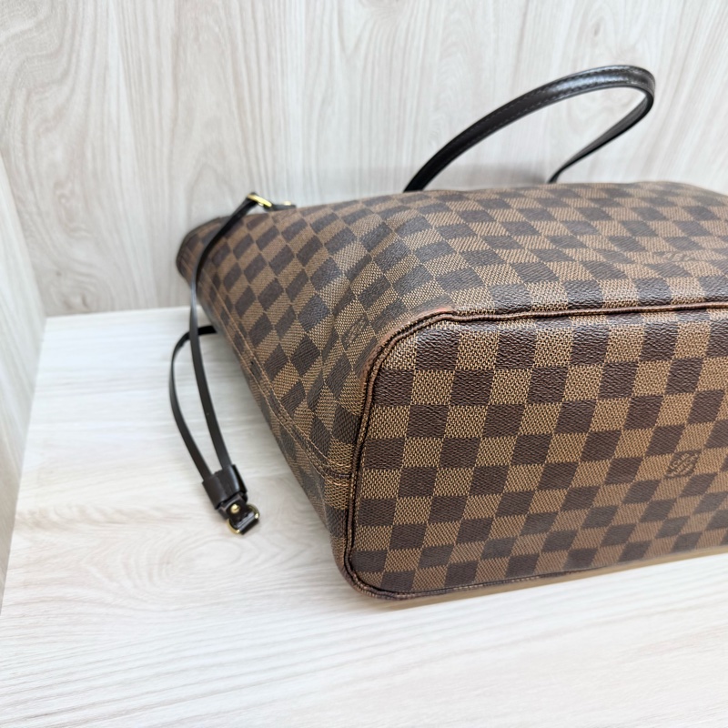 LV🤎棋盤格Neverfull MM托特包-8