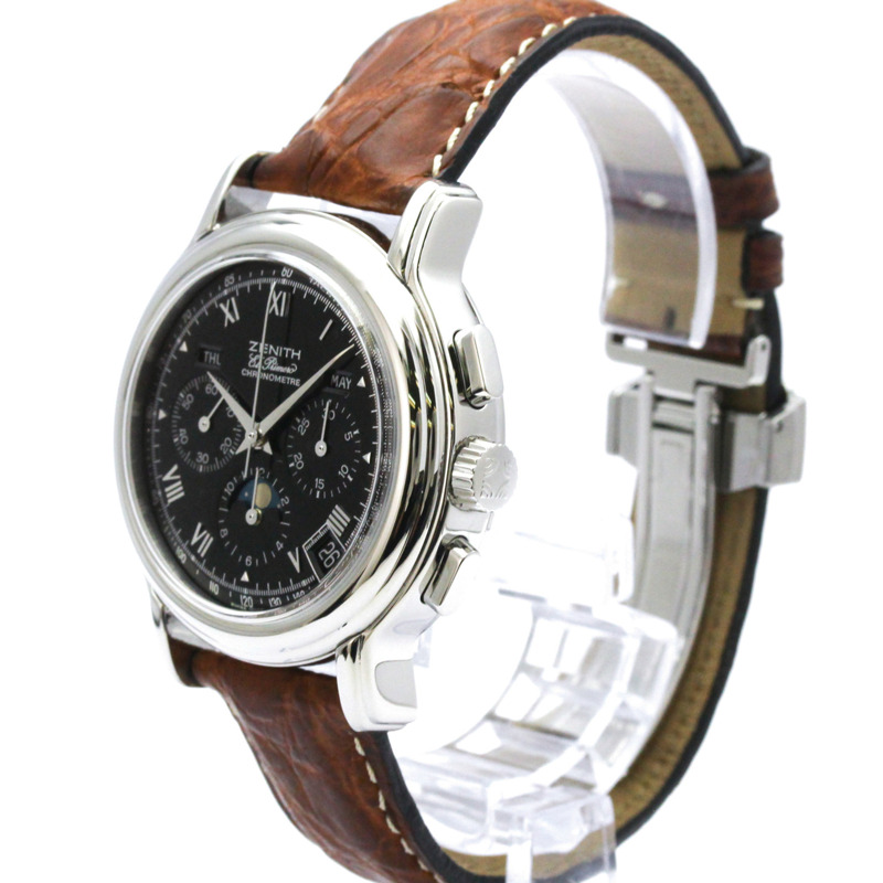 真力時 Chronomaster 月相 El Primero 腕錶 01.0240.410 拋光款-1