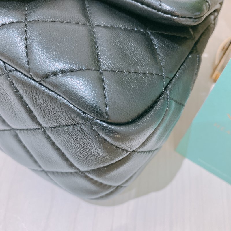 TK2042	Chanel 香奈兒迷你方胖子連金球包包 17cm Mini Square Flap Bag With Gold Ball Lambskin-19