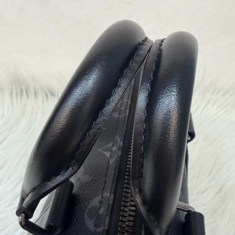 LV M46271 黑花 銀釦 手提包 斜背包 Keepall Bandoulière 25-43