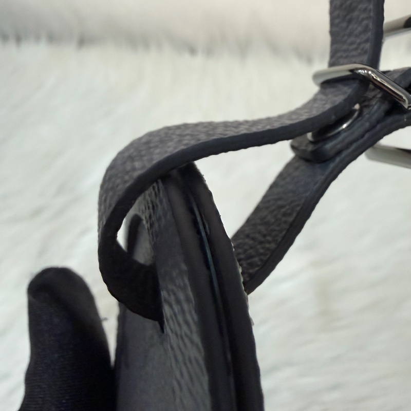LV M46271 黑花 銀釦 手提包 斜背包 Keepall Bandoulière 25-75