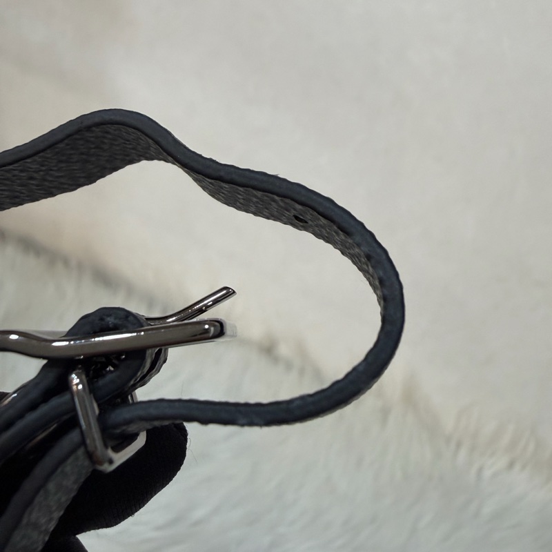 LV M46271 黑花 銀釦 手提包 斜背包 Keepall Bandoulière 25-94