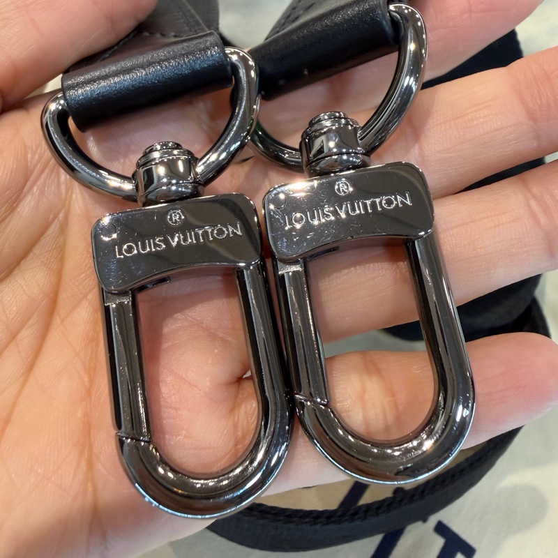 LV M46271 黑花 銀釦 手提包 斜背包 Keepall Bandoulière 25-30