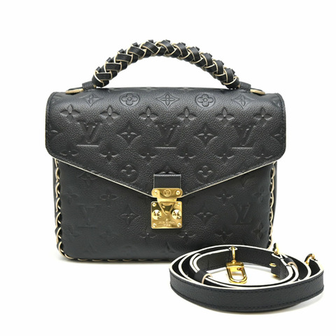 路易威登 Pochette Métis MM 女士手提包 M41487 Monogram Empreinte 黑色