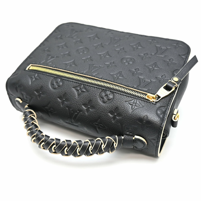 路易威登 Pochette Métis MM 女士手提包 M41487 Monogram Empreinte 黑色-3
