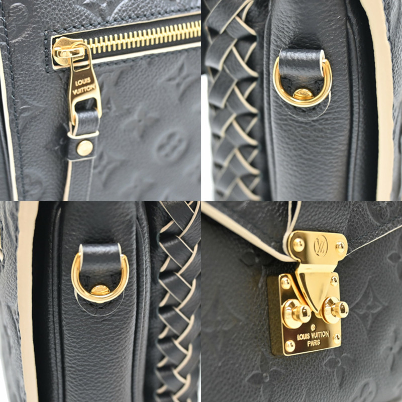 路易威登 Pochette Métis MM 女士手提包 M41487 Monogram Empreinte 黑色-6