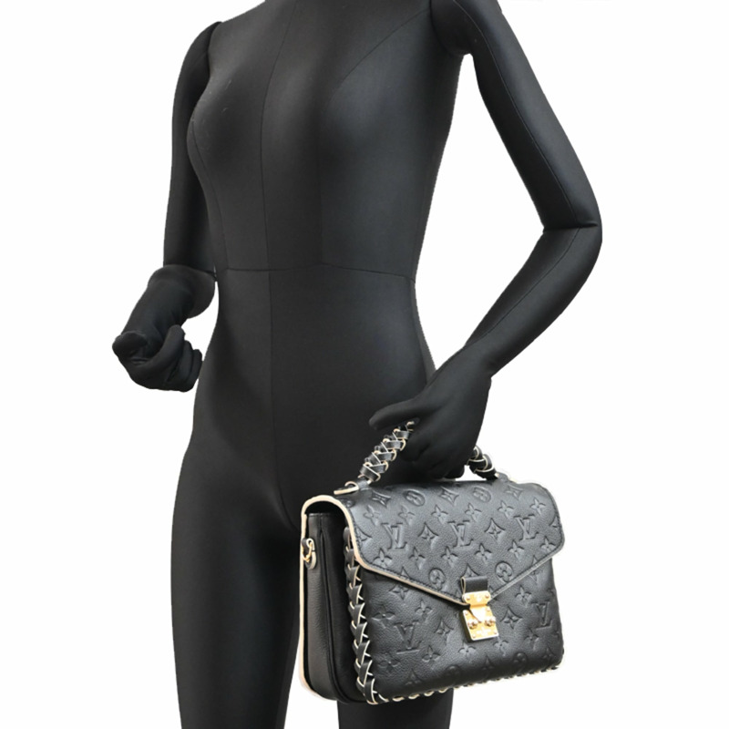 路易威登 Pochette Métis MM 女士手提包 M41487 Monogram Empreinte 黑色-8