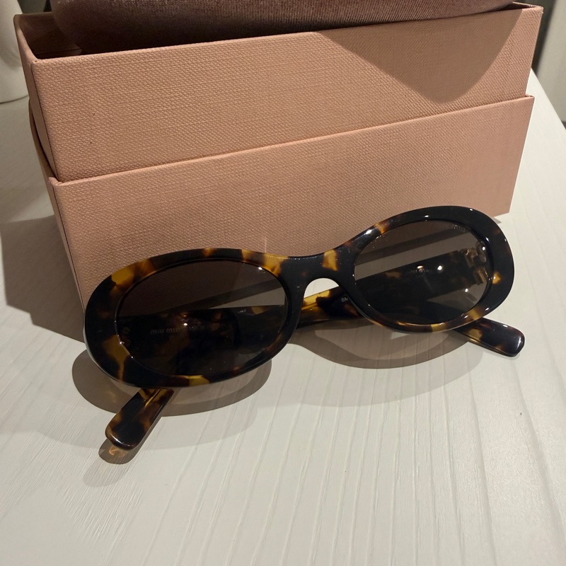 miu miu smu06z vau06b 貓眼玳瑁墨鏡-5