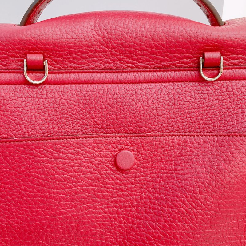 MS0704 Tod's 托德斯 豆豆 手提包 單肩包 玫紅色 金扣 牛皮 Wave Top Handle Bag Calfskin Purple x GHW-7