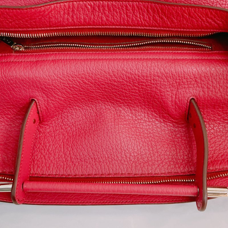 MS0704 Tod's 托德斯 豆豆 手提包 單肩包 玫紅色 金扣 牛皮 Wave Top Handle Bag Calfskin Purple x GHW-8