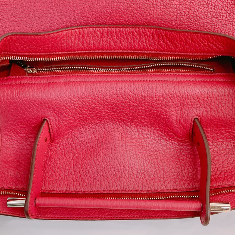 MS0704 Tod's 托德斯 豆豆 手提包 單肩包 玫紅色 金扣 牛皮 Wave Top Handle Bag Calfskin Purple x GHW-9