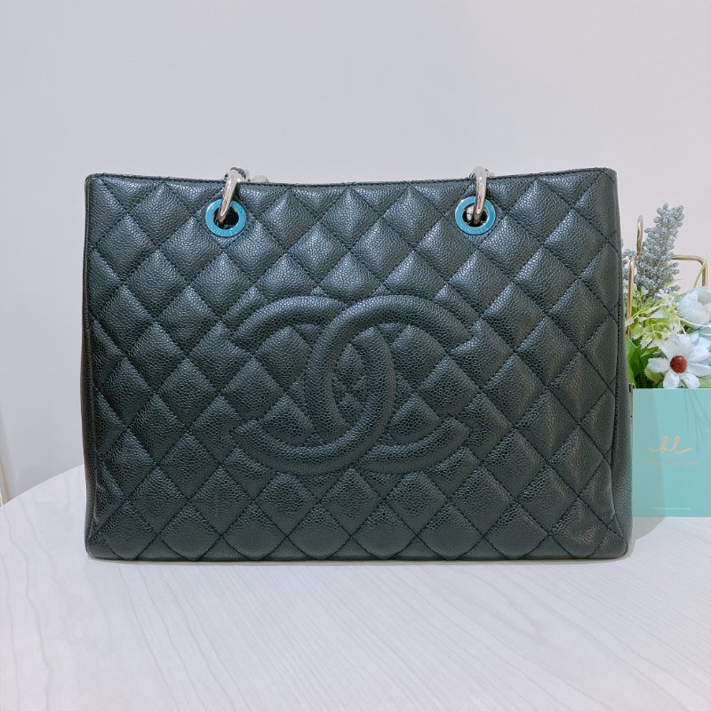 TK2044	Chanel Grand Shopping Tote Caviar Black-0