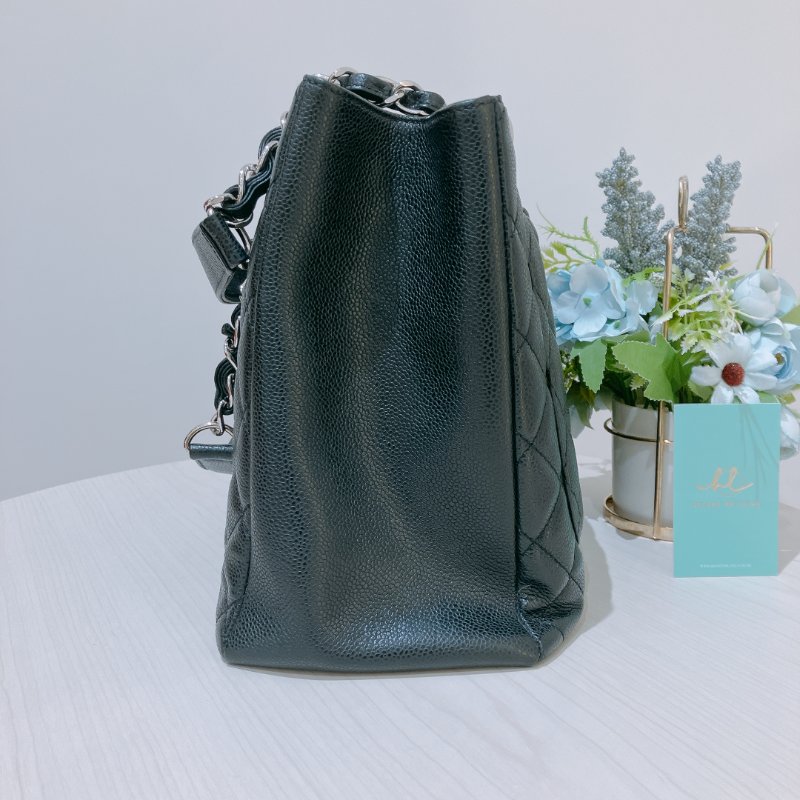 TK2044	Chanel Grand Shopping Tote Caviar Black-2