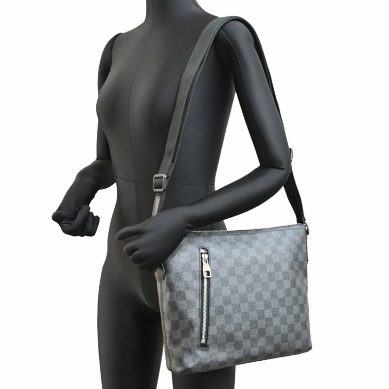 路易威登 Mick PM 男女肩背包 N4121 Damier Graphite 黑色-8