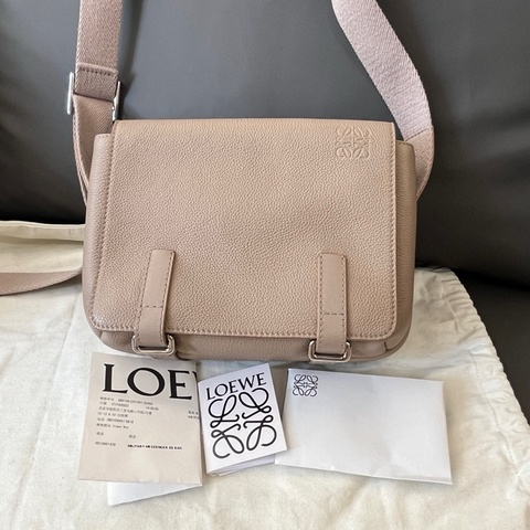 閒置成色羅意威/Loewe 大象灰郵差包 斜挎包