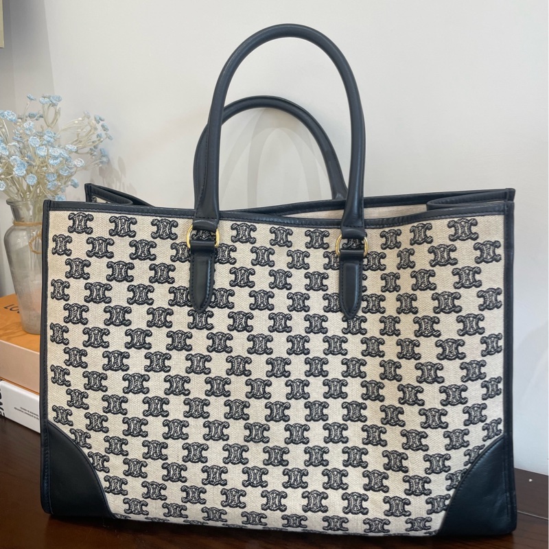 CELINE 賽琳 Cabas Triomphe凱旋門托特包Tote包-1