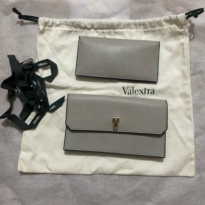 全新 膜也沒撕 valextra 長錢包Brera Purse ash grey-0