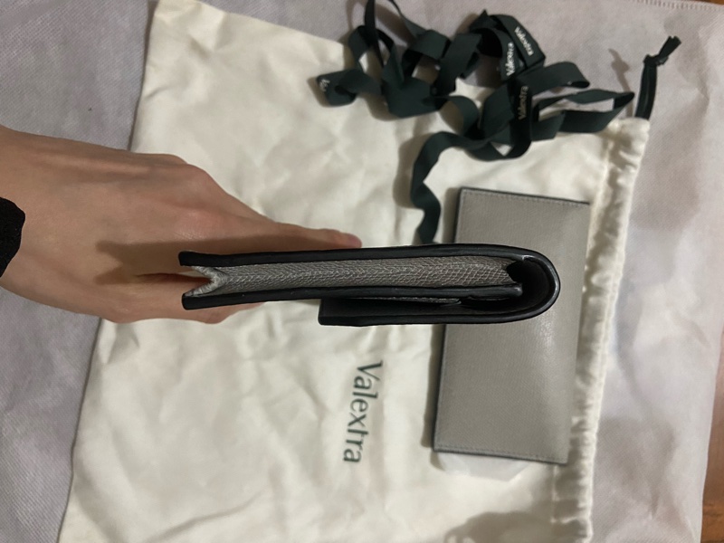 全新 膜也沒撕 valextra 長錢包Brera Purse ash grey-6
