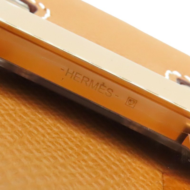 金棕色 Epsom牛皮 Constance Elan 肩背包 W刻 金扣【HERMES 愛馬仕】 H085425CD-6